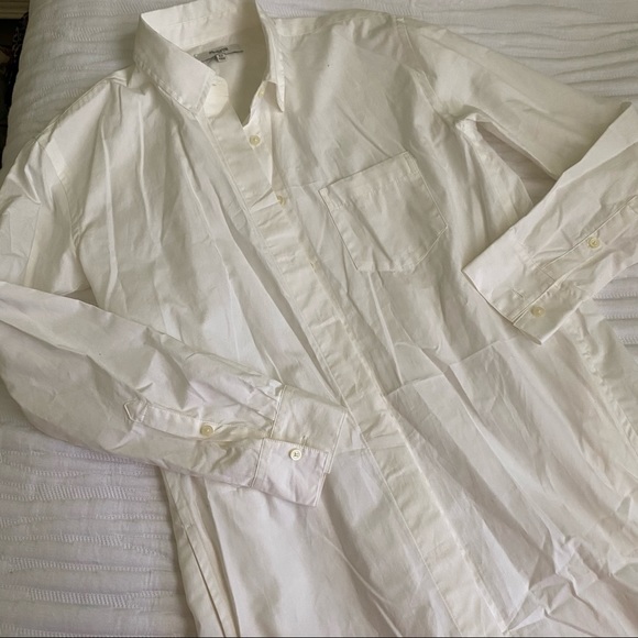 Madewell Classic White Shirt Dress - Picture 3 of 8